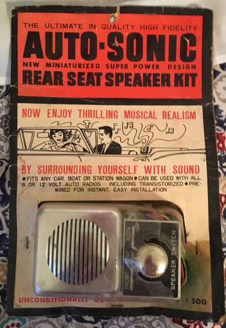 Auto-Sonic Rear Seat Speaker Kit Front