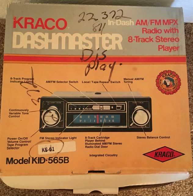 Kraco Dashmaster KID565C Wrong Box